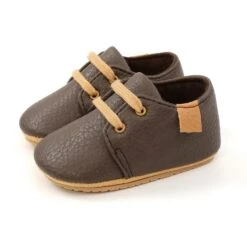 NewBaby Retro Leather Baby Shoes With Rubber Sole Best First Walkers For Newborn/Infant -Baby Products Store newbaby retro leather baby shoes with rubber sole best first walkers for newborn infant brown black 0 6 months proactive baby 38028971704562