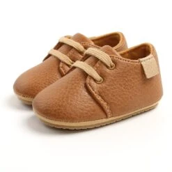NewBaby Retro Leather Baby Shoes With Rubber Sole Best First Walkers For Newborn/Infant -Baby Products Store newbaby retro leather baby shoes with rubber sole best first walkers for newborn infant dark khaki 0 6 months proactive baby 38028969705714