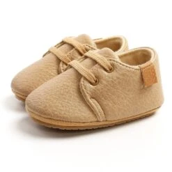 NewBaby Retro Leather Baby Shoes With Rubber Sole Best First Walkers For Newborn/Infant -Baby Products Store newbaby retro leather baby shoes with rubber sole best first walkers for newborn infant khaki 0 6 months baby footwear proactive baby newbaby retro leather baby shoes rubber sole firs
