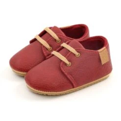 NewBaby Retro Leather Baby Shoes With Rubber Sole Best First Walkers For Newborn/Infant -Baby Products Store newbaby retro leather baby shoes with rubber sole best first walkers for newborn infant red 0 6 months proactive baby 38028971278578