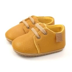 NewBaby Retro Leather Baby Shoes With Rubber Sole Best First Walkers For Newborn/Infant -Baby Products Store newbaby retro leather baby shoes with rubber sole best first walkers for newborn infant yellow 0 6 months proactive baby 38028971081970