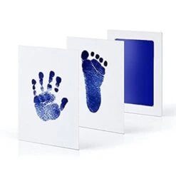 Create Lasting Memories With Our Baby Hand And Footprint Kit -Baby Products Store newborn baby diy hand and footprint kit with ink pads blue ink pad proactive baby 40101285921010