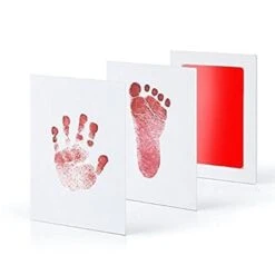 Create Lasting Memories With Our Baby Hand And Footprint Kit -Baby Products Store newborn baby diy hand and footprint kit with ink pads red ink pad proactive baby 40101286019314