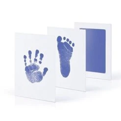 Create Lasting Memories With Our Baby Hand And Footprint Kit -Baby Products Store newborn baby diy hand and footprint kit with ink pads sky blue ink pad proactive baby 40101286117618
