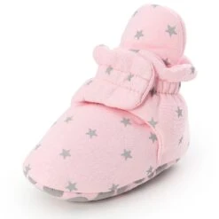 Newborn Baby Shoes With Star Print For Boy/Girl With Cute Star Prints I First Walkers Booties Comfortable Soft Anti-slip Warm Infant Shoes 11 Newborn Baby Shoes With Star Print For Boy/Girl With Cute Star Prints I First Walkers Booties Comfortable Soft Anti-slip Warm Infant Shoes -Baby Products Store newborn baby shoes with star print for boy girl with cute star prints i first walkers booties comfortable soft anti slip warm infant shoes pink 0 6 months proactive baby 3871290012491