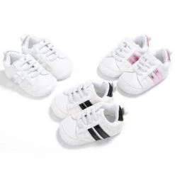 Pudcoco™ White Newborn/Infant Baby Stylish Shoes/Sneakers -Baby Products Store newborn baby sneakers baby footwear proactive baby 31639044915353