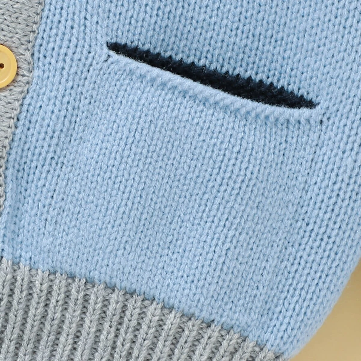 Baby Button-up V-Neck Knit Sweater Casual Toddler Wear 5 Baby Button-up V-Neck Knit Sweater Casual Toddler Wear - Image 5