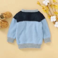 Baby Button-up V-Neck Knit Sweater Casual Toddler Wear 13 Baby Button-up V-Neck Knit Sweater Casual Toddler Wear -Baby Products Store newborn color block cardigan infant long sleeve v neck single breasted jacket casual knitwear baby boys proactive baby 36664755388658