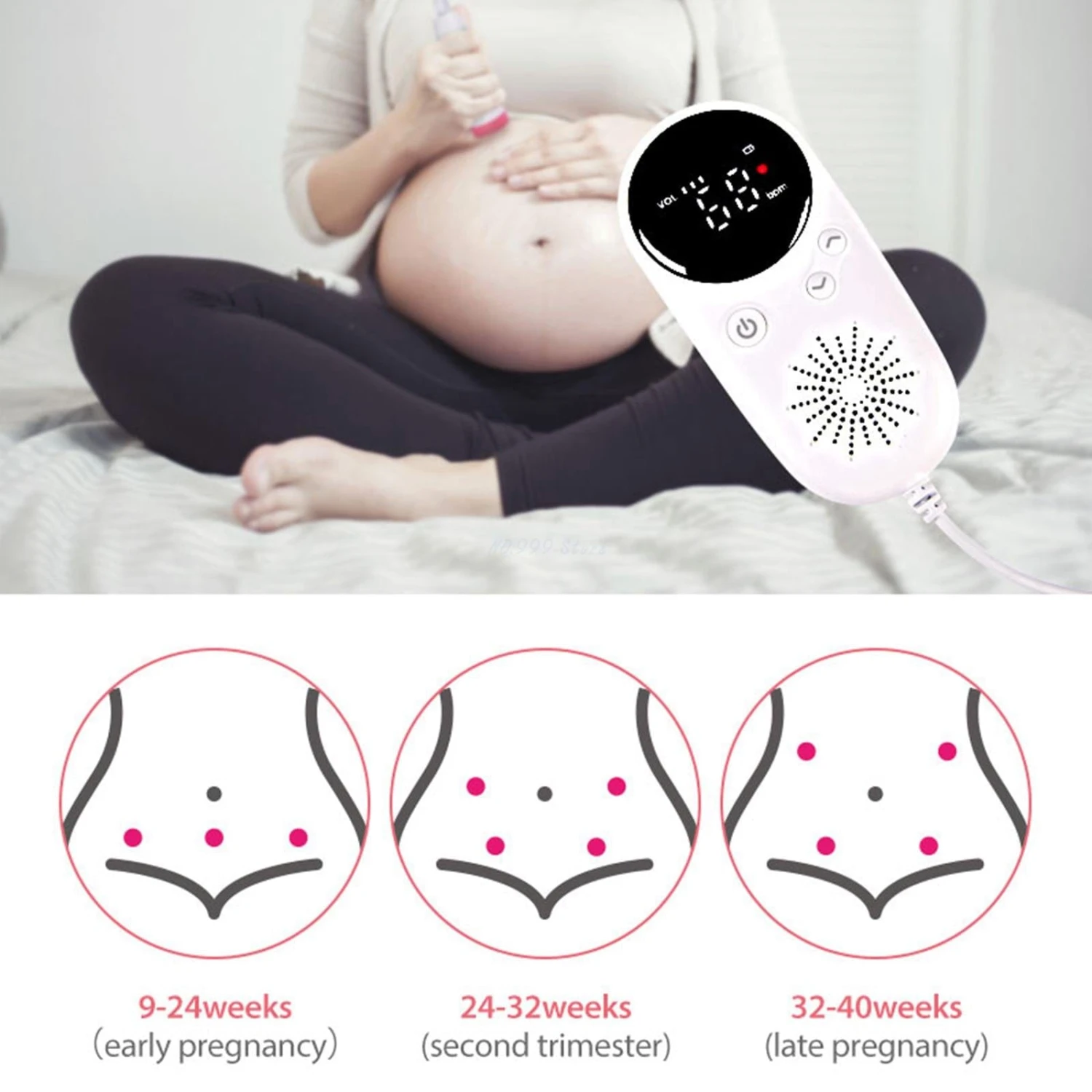 NewTechno Baby Fetal Doppler 7 NewTechno Baby Fetal Doppler - Image 7