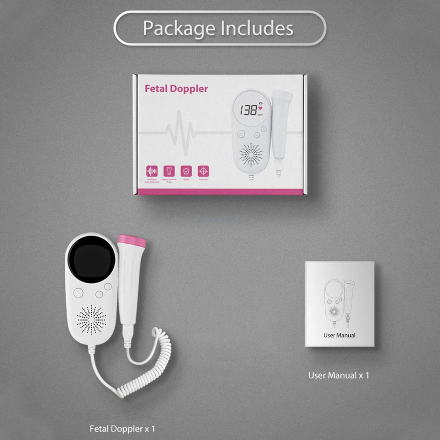 NewTechno Baby Fetal Doppler 11 NewTechno Baby Fetal Doppler - Image 11