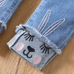 PatPat Hot Sale Casual Jeans For Girl Cute Cat Design -Baby Products Store patpat hot sale casual jeans for girl cute cat design proactive baby 40156783280370