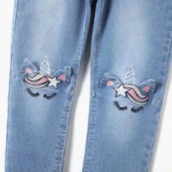 PatPat Hot Sale Casual Jeans For Girl Cute Cat Design -Baby Products Store patpat hot sale casual jeans for girl cute cat design proactive baby 40156784492786