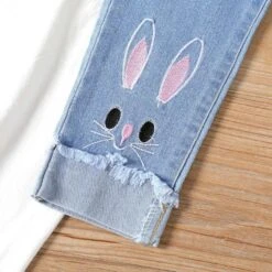 PatPat Hot Sale Casual Jeans For Girl Cute Cat Design -Baby Products Store patpat hot sale casual jeans for girl cute cat design proactive baby 40156785279218