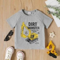 PatPat T-shirt For Baby Boys I Adorable Baby Boy T-Shirts -Baby Products Store patpat t shirt for baby boys i adorable baby boy t shirts grey 18 24 months baby clothing proactive baby 40197388337394
