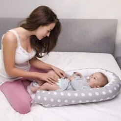 ProBaby Portable Baby Nest Bed For Newborn Baby- Size 80*50cm -Baby Products Store portable baby nest for newborn baby 80 50cm proactive baby 36957363306738