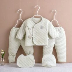 ProBaby 5Pcs Set Newborn Baby Warm Cotton Clothes -Baby Products Store probaby 5pcs set newborn baby warm cotton clothes green baby toddler proactive baby 36335867527410