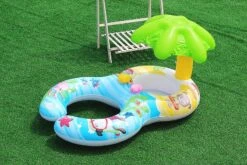ProBaby Inflatable Baby & Parent Swimming Ring Float With Sun Canopy 35 ProBaby Inflatable Baby & Parent Swimming Ring Float With Sun Canopy -Baby Products Store probaby inflatable baby parent swimming ring float with sun canopy proactive baby 37114961002738