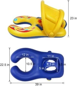 ProBaby Inflatable Baby & Parent Swimming Ring Float With Sun Canopy 37 ProBaby Inflatable Baby & Parent Swimming Ring Float With Sun Canopy -Baby Products Store probaby inflatable baby parent swimming ring float with sun canopy proactive baby 37114961035506