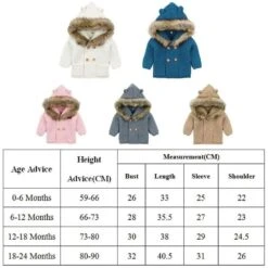 Pudcoco™ Newborn/Infant Long Sleeve Winter Warm Coat With Fur Hoodie For Age 02-24M -Baby Products Store pudcoco newborn infant long sleeve winter warm coat with fur hoodie for age 02 24m proactive baby 36633380880626