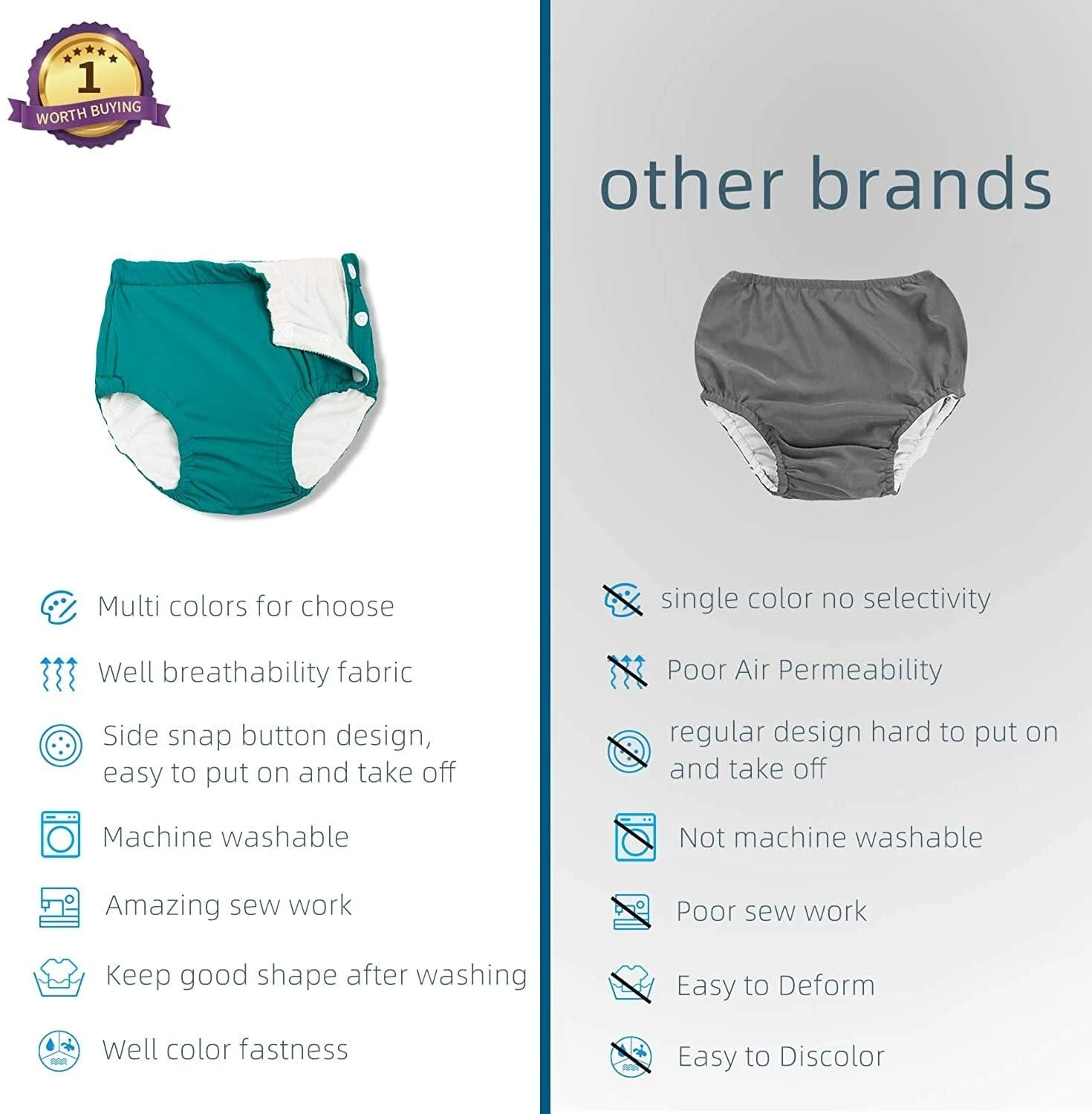 Reusable Swim Diapers Toddler 0-36 Months 14 Reusable Swim Diapers Toddler 0-36 Months - Image 14