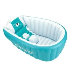 SwimBoBo Best Inflatable Baby Bathtub For Infant Or Toddler -Baby Products Store swimbobo best inflatable baby bathtub for infant or toddler blue proactive baby 37139596345586