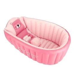 SwimBoBo Best Inflatable Baby Bathtub For Infant Or Toddler -Baby Products Store swimbobo best inflatable baby bathtub for infant or toddler pink proactive baby 37139596476658