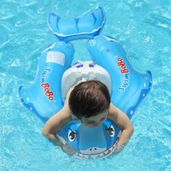 SwimBoBo Inflatable Baby Float With Canopy Shark Variant Age 3 Months - 6 Years -Baby Products Store swimbobo inflatable baby float with canopy shark variant age 3 months 6 years proactive baby 37137721983218