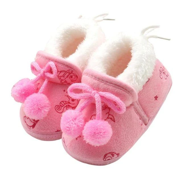 Fleece Baby Bootie- Infants Warm Fur Wool Baby Plush Boots 4 Fleece Baby Bootie- Infants Warm Fur Wool Baby Plush Boots - Image 4