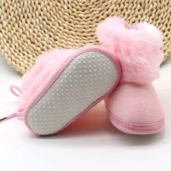 Fleece Baby Bootie- Infants Warm Fur Wool Baby Plush Boots 22 Fleece Baby Bootie- Infants Warm Fur Wool Baby Plush Boots -Baby Products Store winter sweet newborn baby girls princess winter boots first walkers soft soled infant toddler kids girl footwear shoes proactive baby 31588005249177