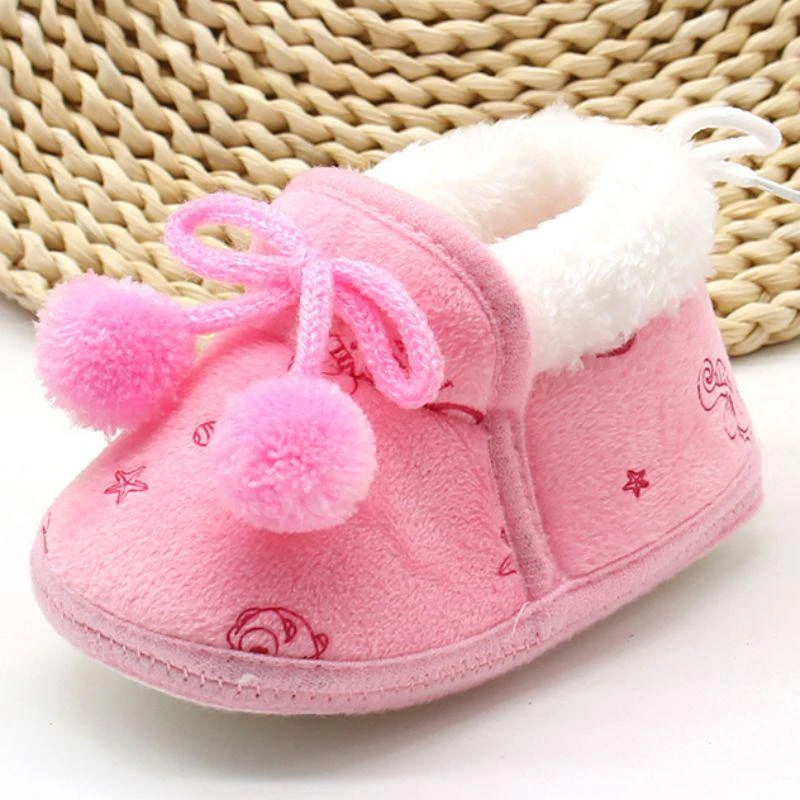Fleece Baby Bootie- Infants Warm Fur Wool Baby Plush Boots 12 Fleece Baby Bootie- Infants Warm Fur Wool Baby Plush Boots - Image 12