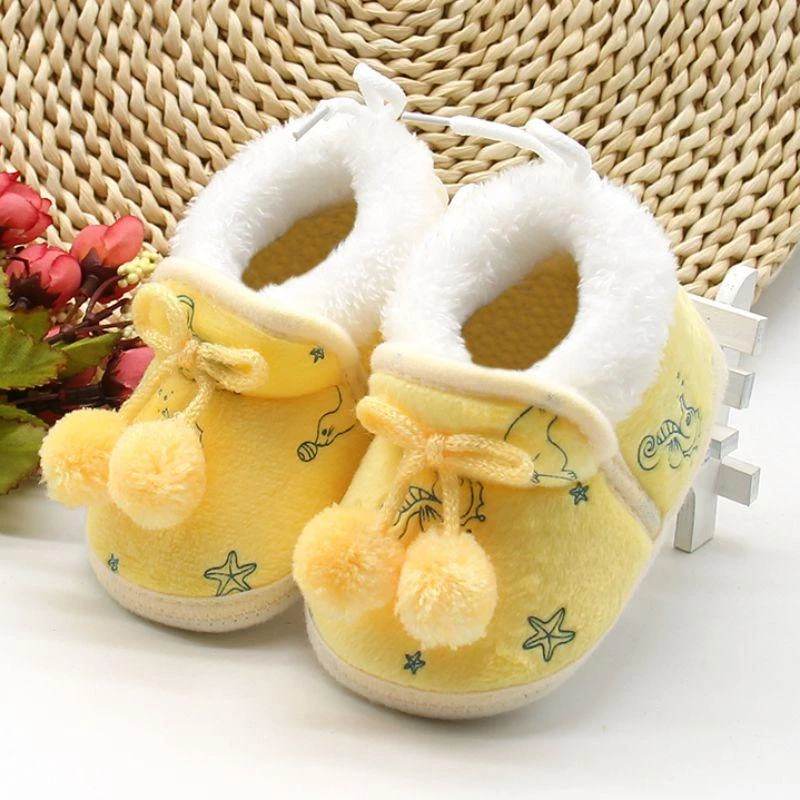 Fleece Baby Bootie- Infants Warm Fur Wool Baby Plush Boots 1 Fleece Baby Bootie- Infants Warm Fur Wool Baby Plush Boots