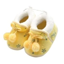 Fleece Baby Bootie- Infants Warm Fur Wool Baby Plush Boots 16 Fleece Baby Bootie- Infants Warm Fur Wool Baby Plush Boots -Baby Products Store winter sweet newborn baby girls princess winter boots first walkers soft soled infant toddler kids girl footwear shoes yellow 1 13 18 months china proactive baby 31588005839001