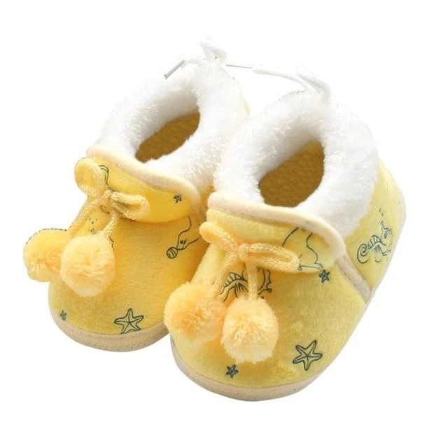 Fleece Baby Bootie- Infants Warm Fur Wool Baby Plush Boots 3 Fleece Baby Bootie- Infants Warm Fur Wool Baby Plush Boots - Image 3