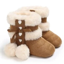 Winter Warm Snow Baby Boots With Fluff Balls 16 Winter Warm Snow Baby Boots With Fluff Balls -Baby Products Store winter warm snow baby boots with fluff balls auburn 0 6 months proactive baby 38027930108146